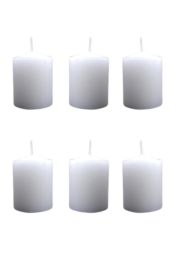 Candlestock White Votive Candles - Pack of 6 Candles, 10 Hour Burn Time, Made in The USA, Candles for Parties, Events, Restaurants, Spas, Decorations, Home, Unscented Candles - Image 1